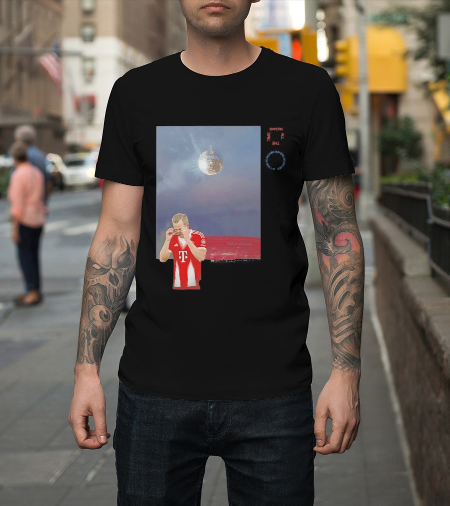 Harry Kane Bayern Munich Disco Ball Football T-Shirt