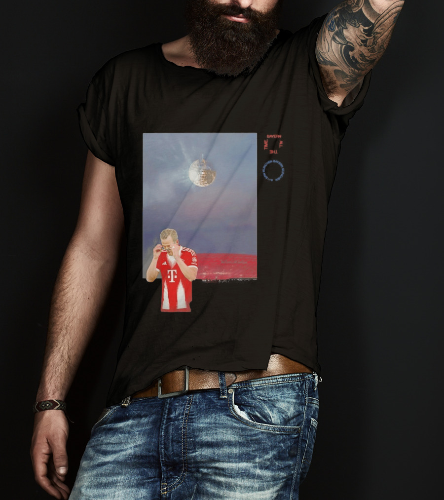 Harry Kane Bayern Munich Disco Ball Football T-Shirt