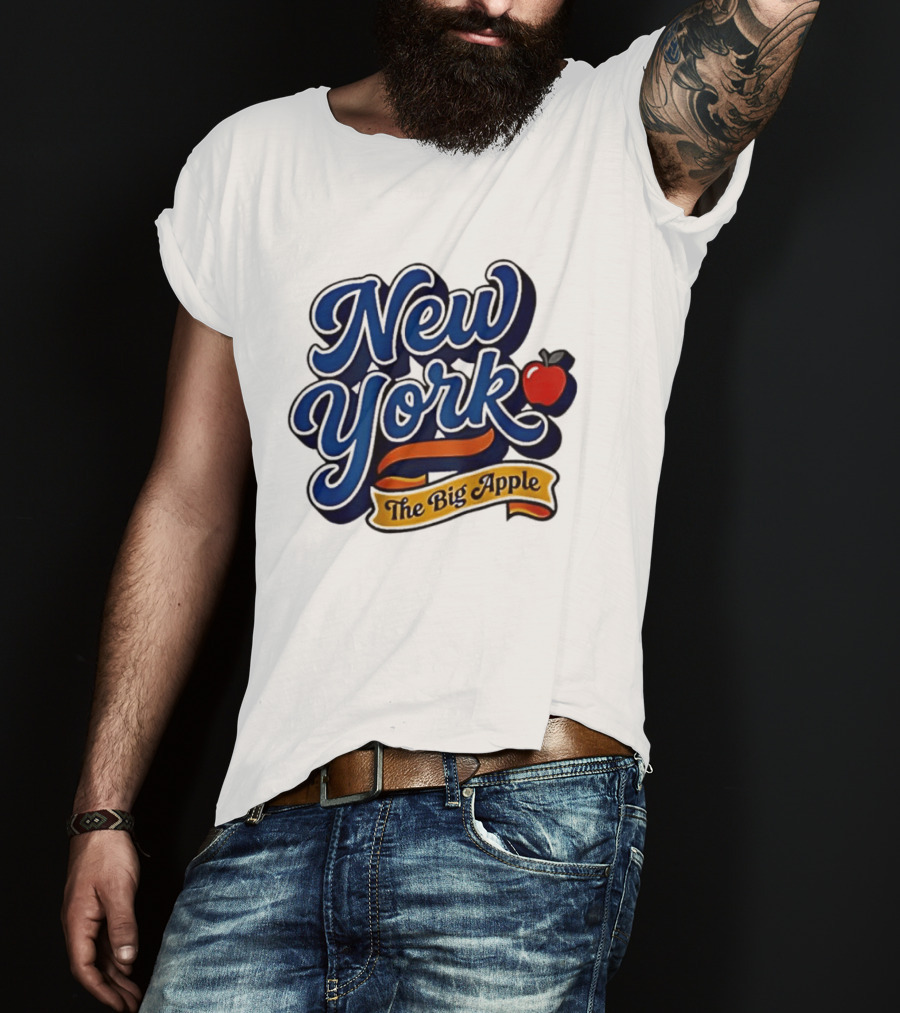 New York The Big Apple Classic Red Apple T-Shirt