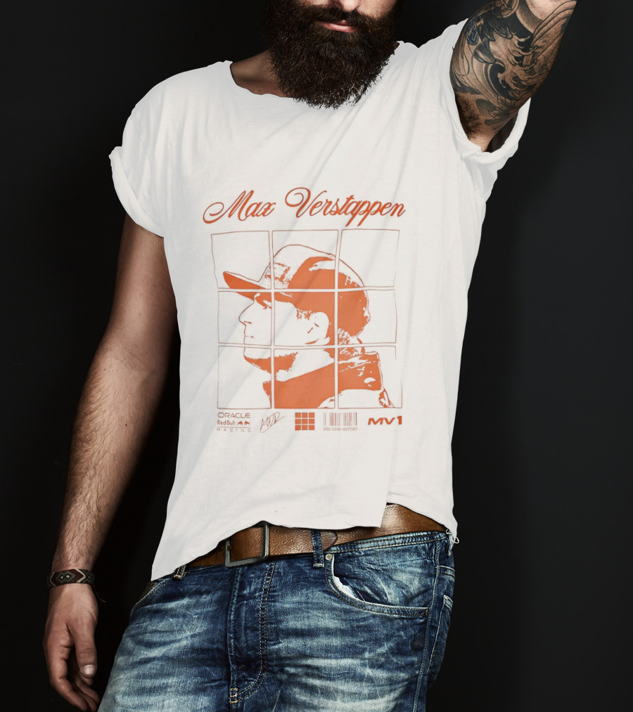Max Verstappen Red Bull Racing Driver Puzzle T-Shirt