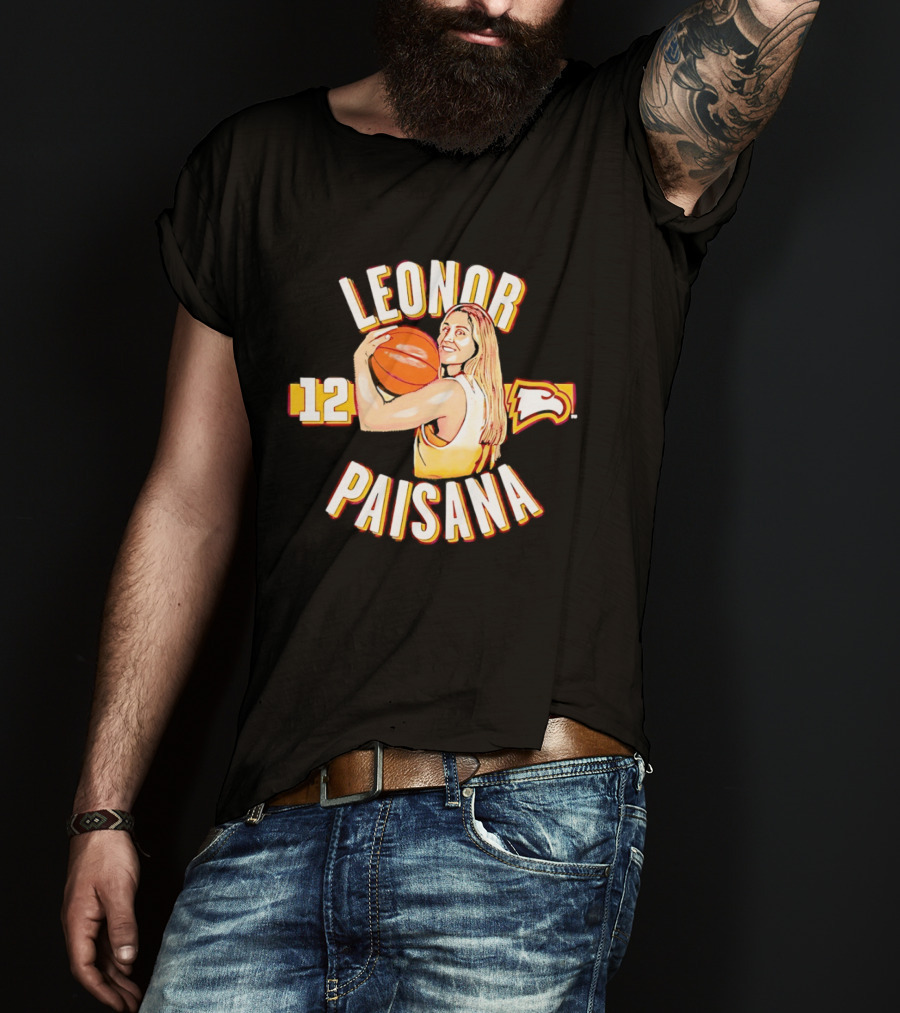 Leonor Paisana 12 Winthrop Eagles Basketball T-Shirt