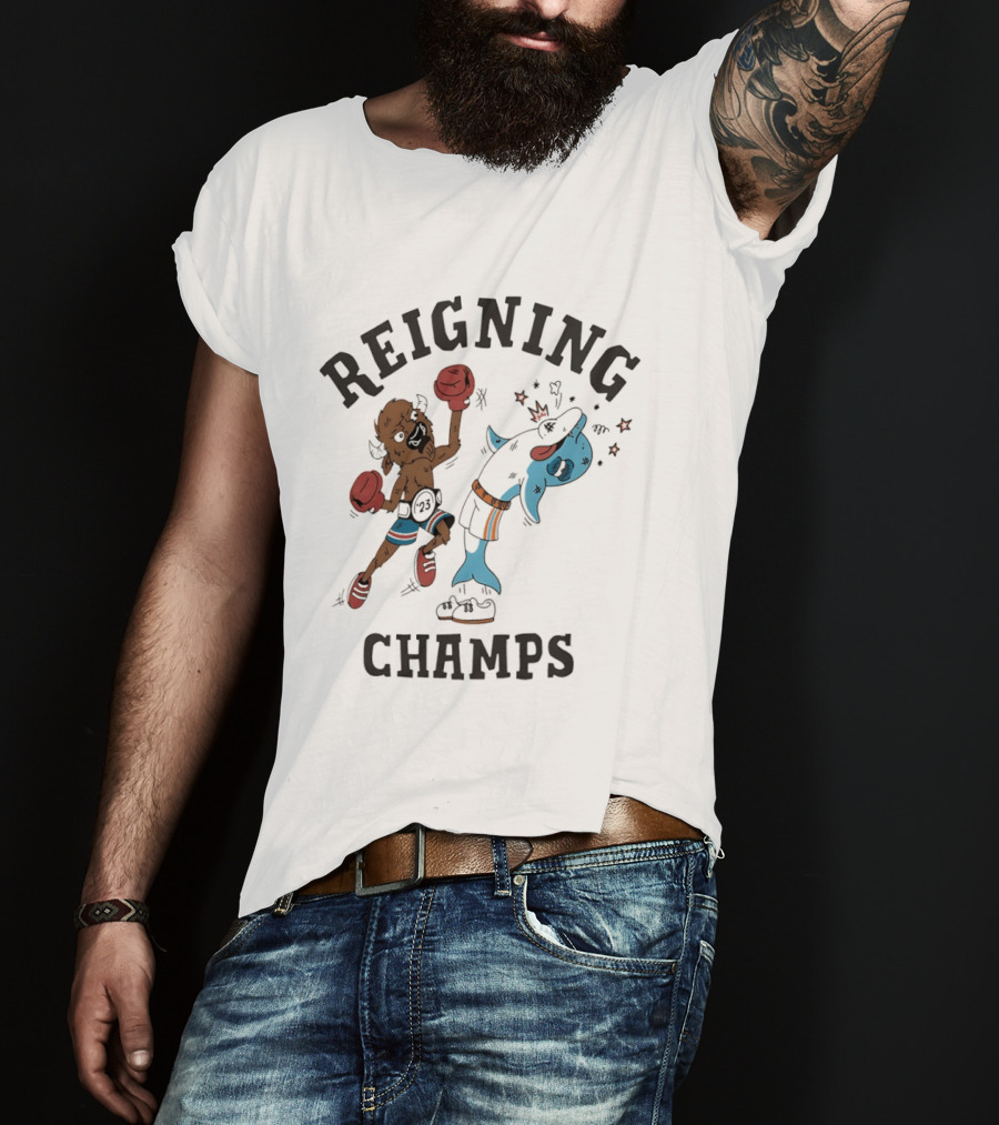Reigning Champs Buffalo Vs Miami Boxing Showdown T-Shirt