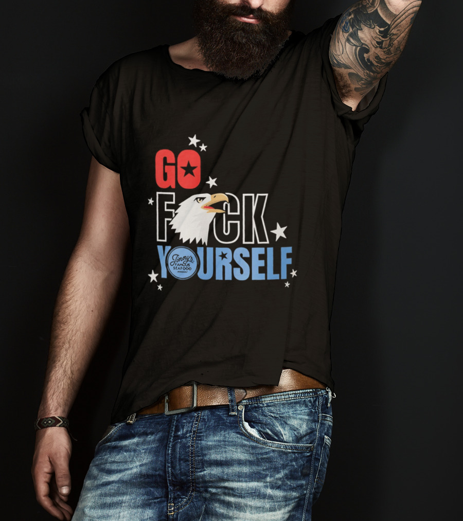 Go Fck Yourself Eagle Star Patriotic Humor T-Shirt