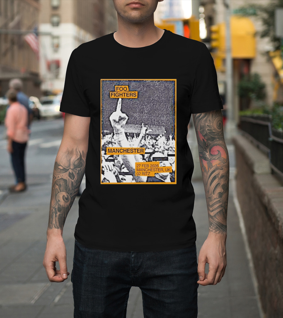 Foo Fighters Manchester 27 Feb 2026 UK O2 Ritz T-Shirt