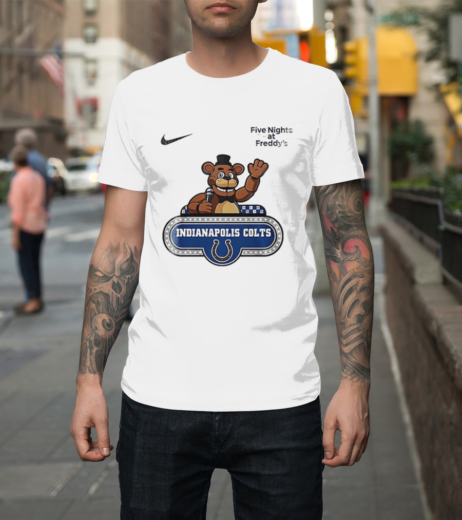 Nike Five Nights At Freddy's Indianapolis Colts Collaboration T-Shirt