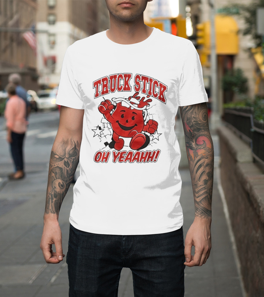 Truck Stick Kool Aid Man Oh Yeaahh T-Shirt