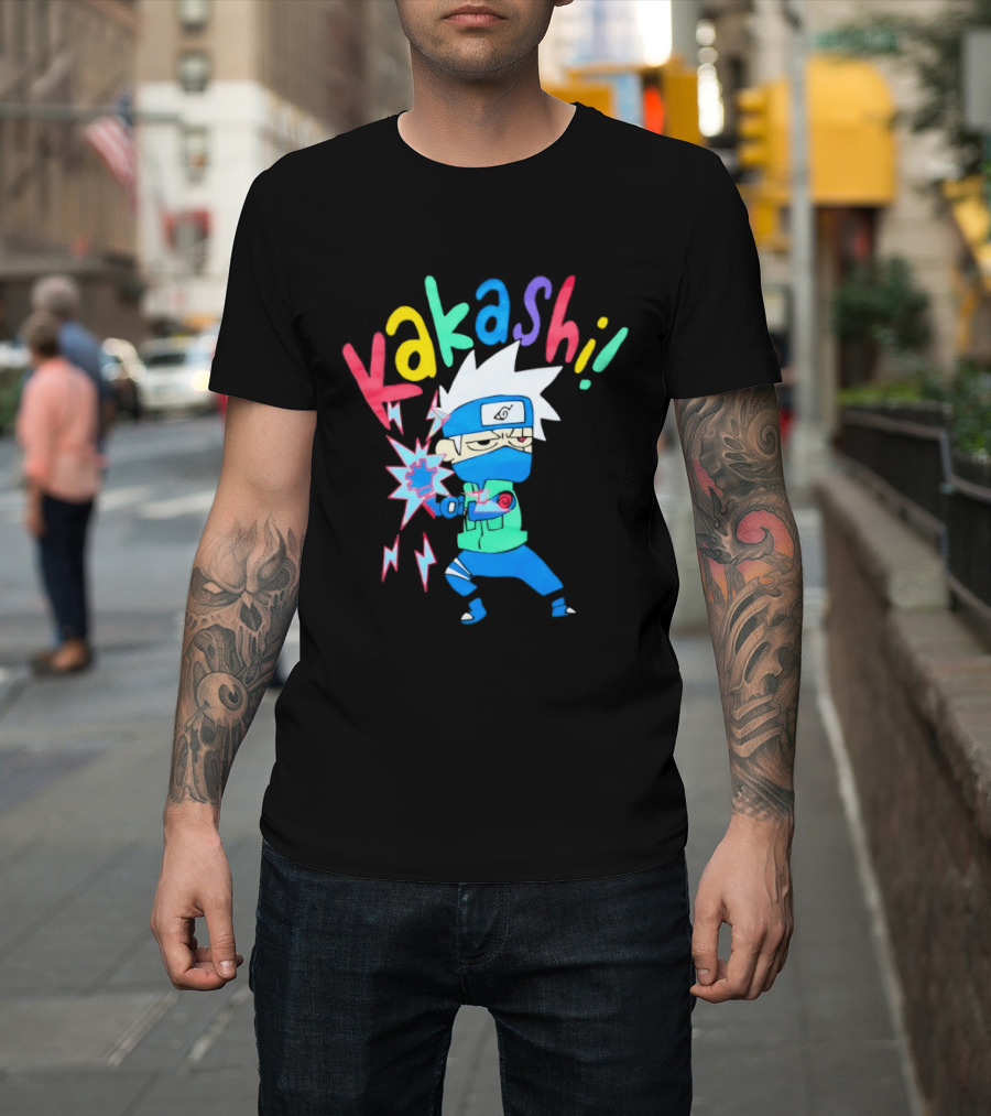 Kakashi Hatake Naruto Colorful Chibi T-Shirt