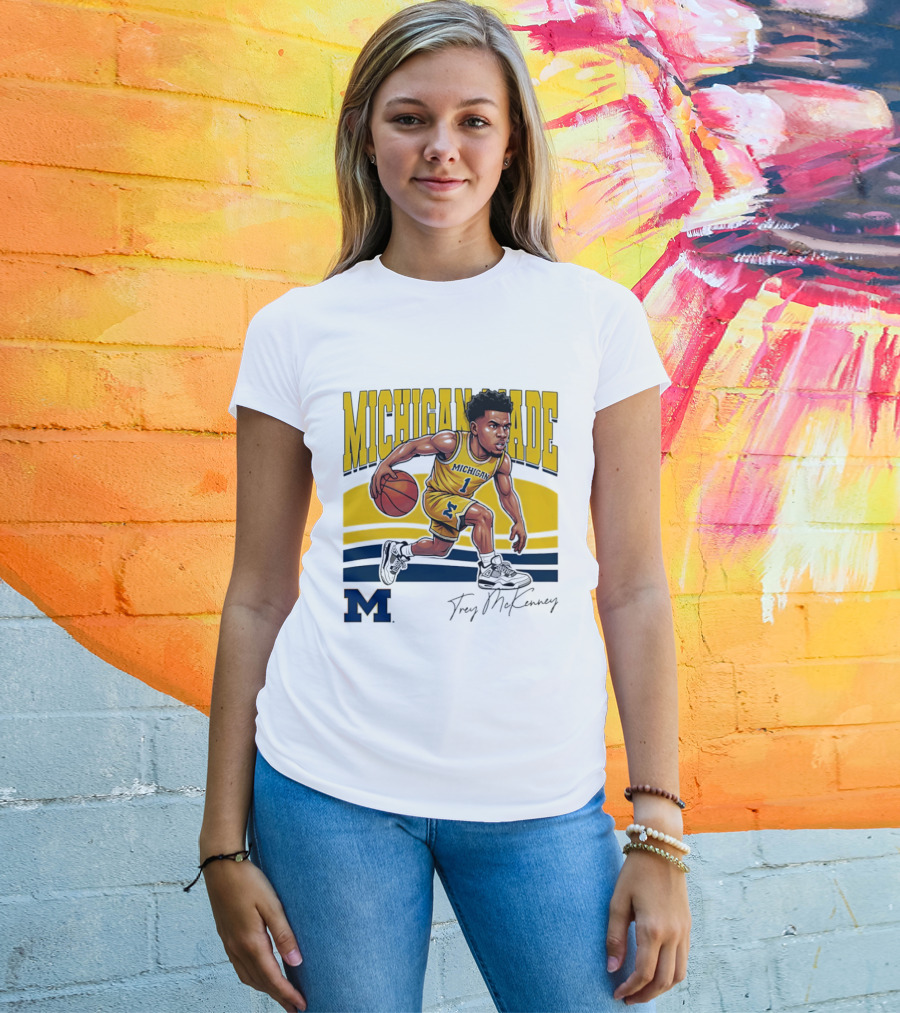 Trey McKenney Michigan Made Basketball Wolverines 2026 T-Shirt