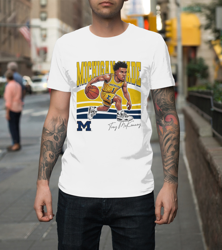 Trey McKenney Michigan Made Basketball Wolverines 2026 T-Shirt