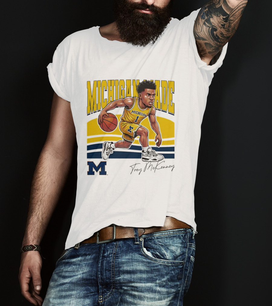 Trey McKenney Michigan Made Basketball Wolverines 2026 T-Shirt