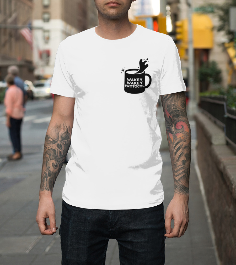 Wakey Wakey Protocol Coffee Spill Cup T-Shirt