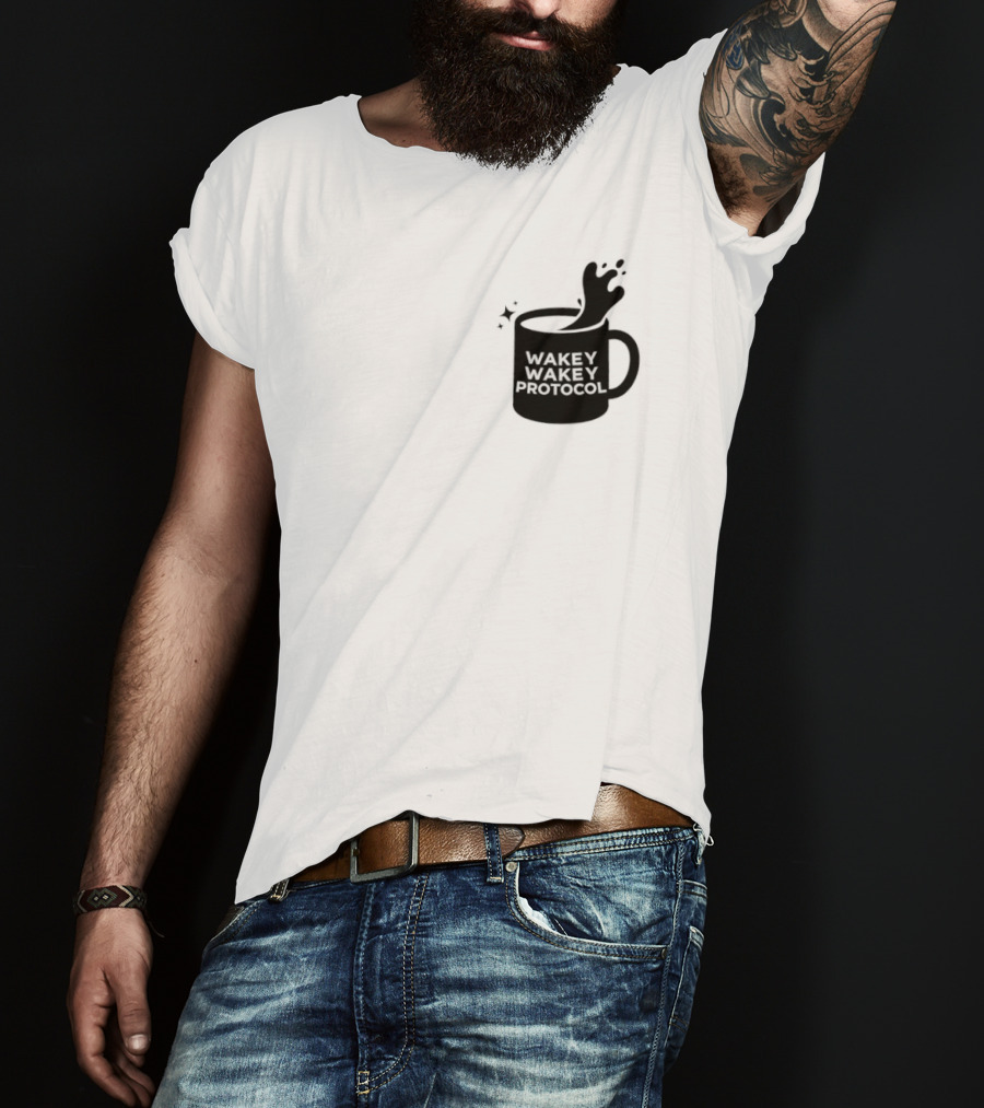 Wakey Wakey Protocol Coffee Spill Cup T-Shirt