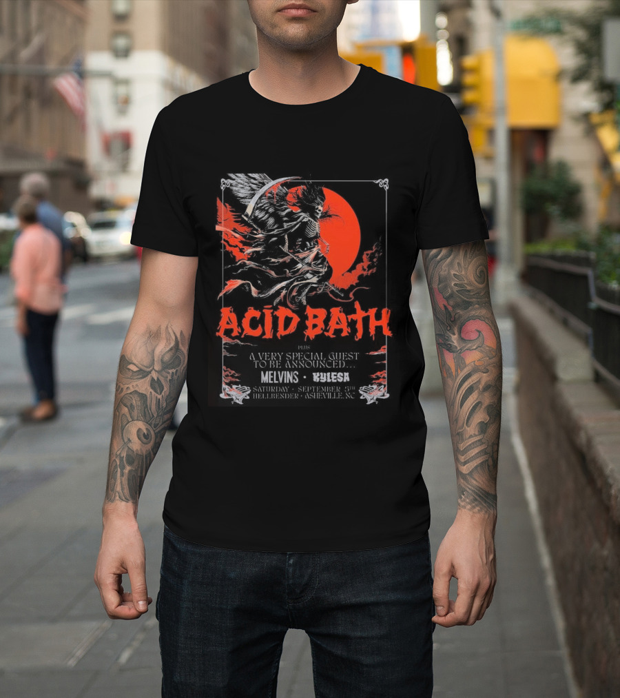 Acid Bath Hellbender Tour Asheville North Carolina September 5th 2026 T-Shirt