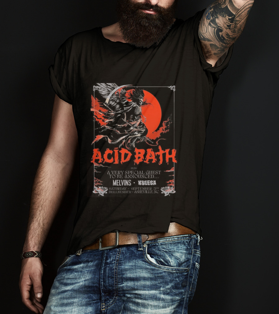 Acid Bath Hellbender Tour Asheville North Carolina September 5th 2026 T-Shirt