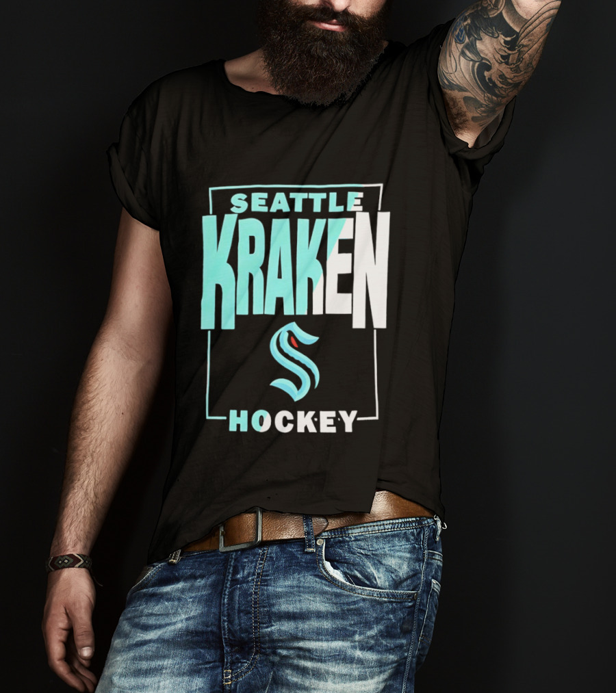 Seattle Kraken S Logo Hockey Team Spirit T-Shirt