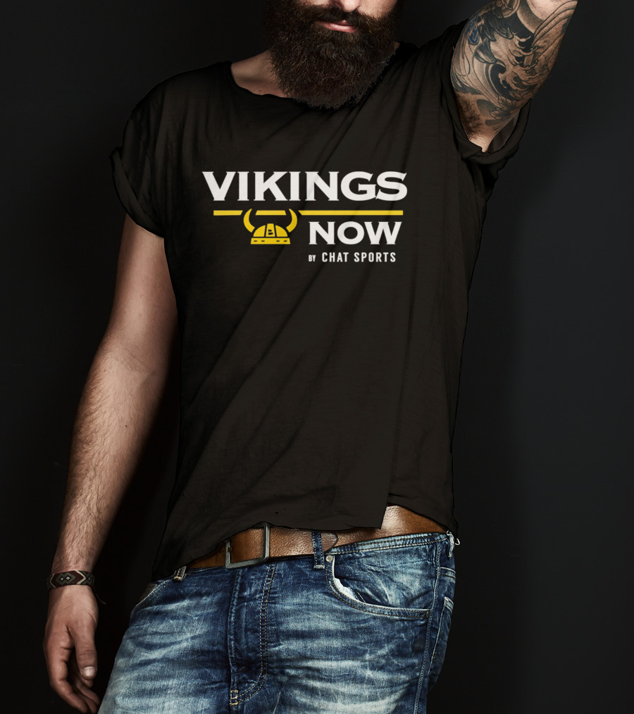 Vikings Now Chat Sports Minnesota Vikings Horns Helmets T-Shirt