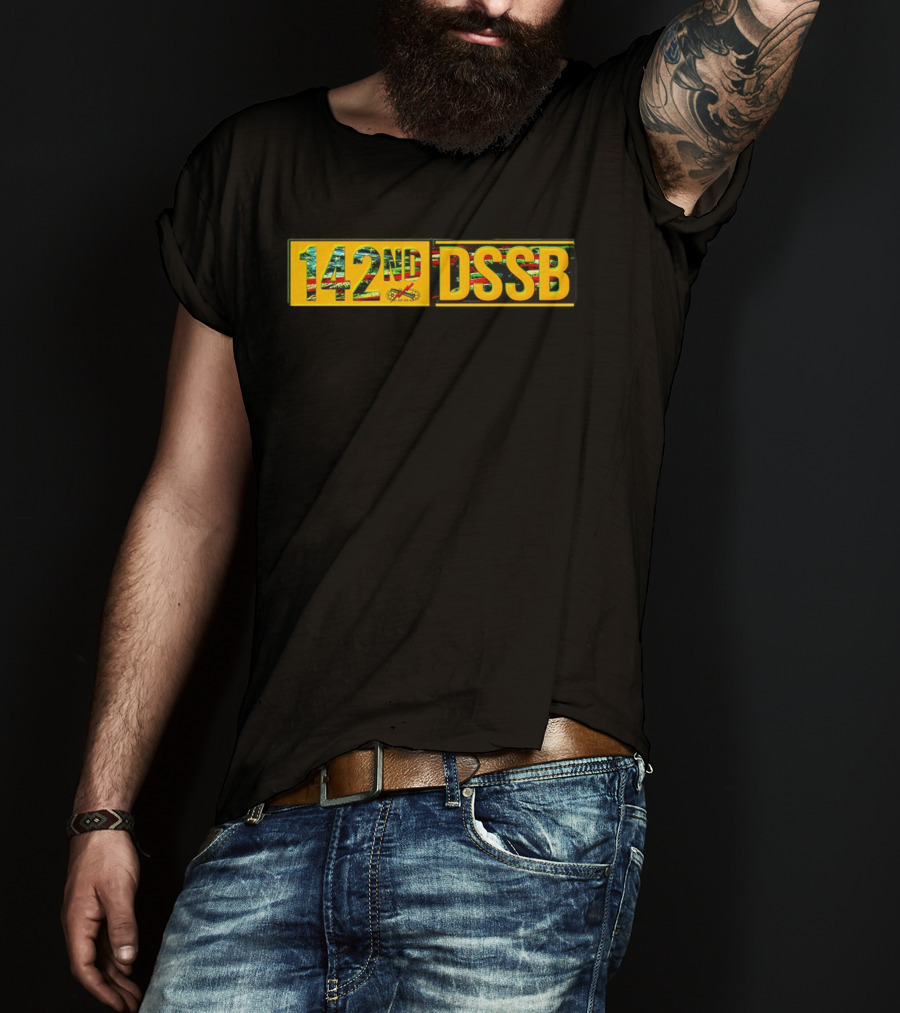 142nd DSSB Brigade Support Battalion Tank And Rifle T-Shirt