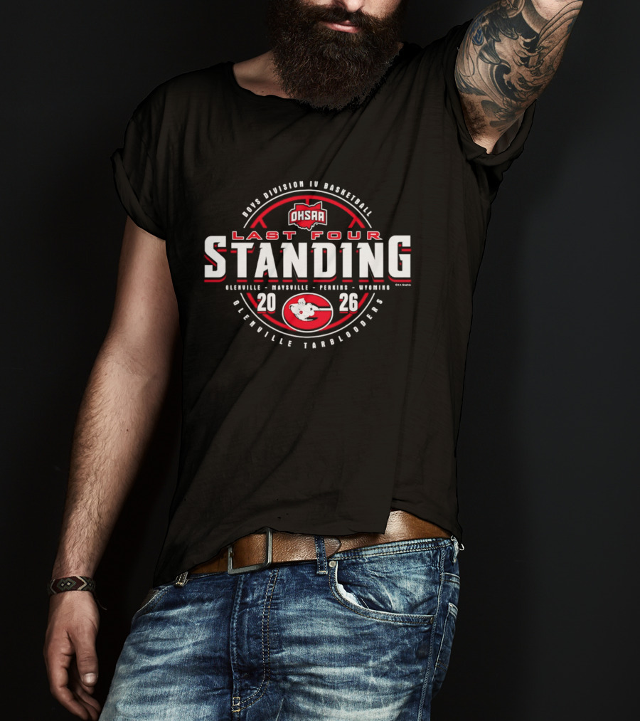 OHSAA Boys Division IV Basketball 2026 Last Four Standing Glenville Tarblooders T-Shirt