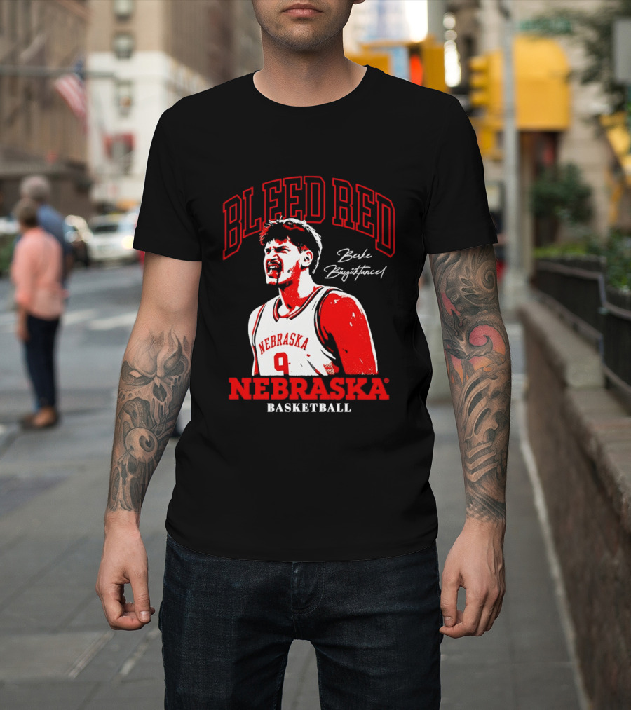 Bleed Red Berke Buyuktuncel Nebraska Basketball T-Shirt