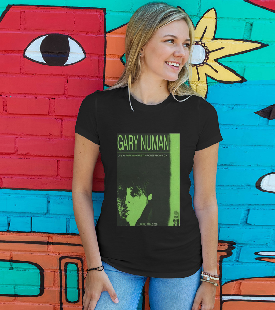 Gary Numan Live At Pappy & Harriet's Pioneertown CA April 4th 2026 T-Shirt