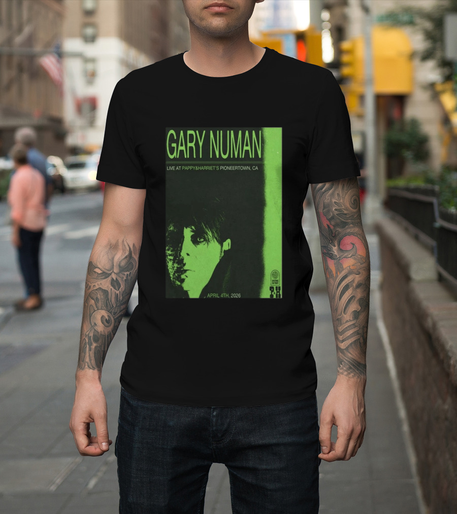 Gary Numan Live At Pappy & Harriet's Pioneertown CA April 4th 2026 T-Shirt