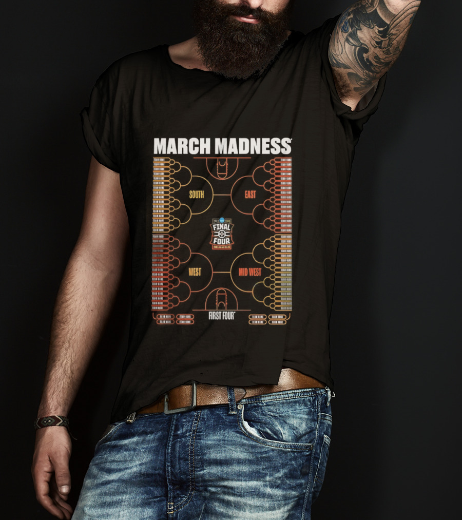 March Madness NCAA Men's Basketball Tournament 2026 Bracket Championship T-Shirt