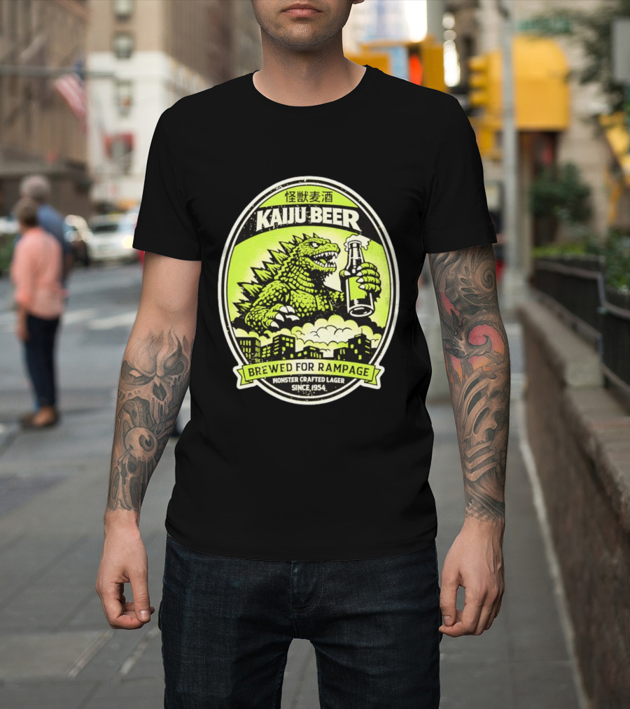Kaiju Beer Brewed For Rampage Monster Crafted Lager Since 1954 T-Shirt