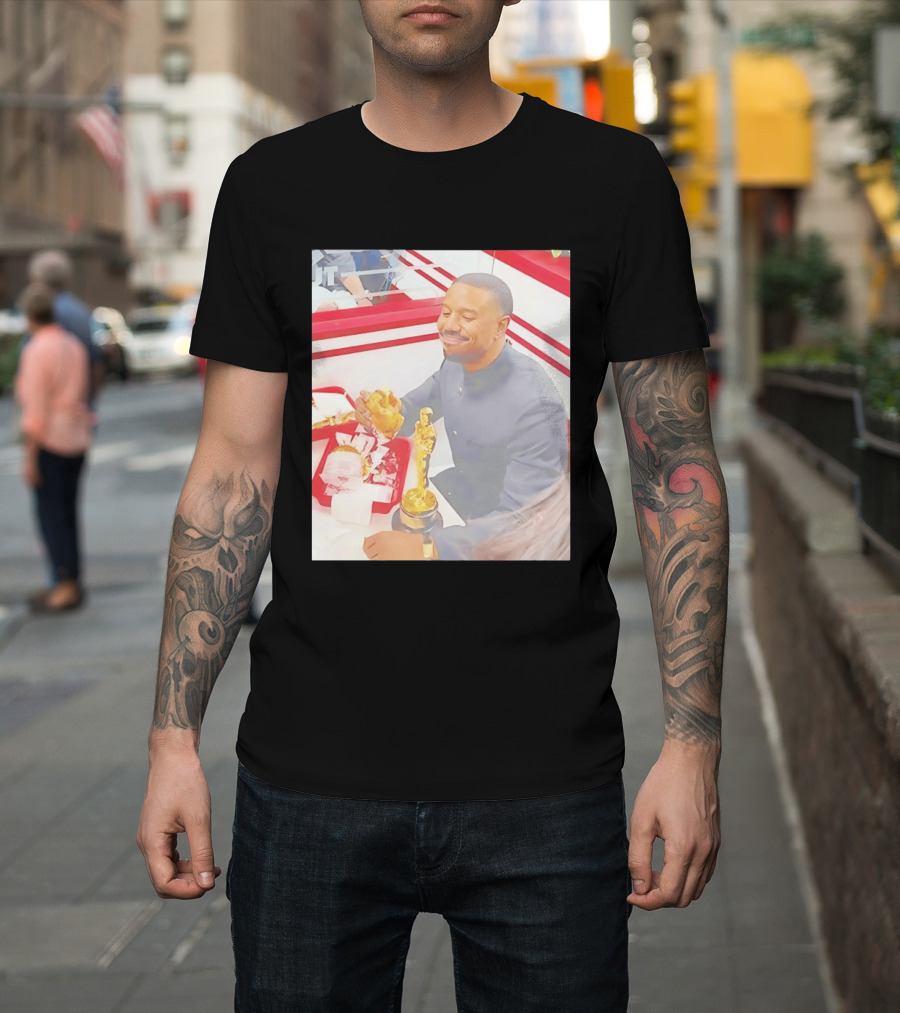 Michael B Jordan Burger Celebration Sinners 2026 Oscar T-Shirt