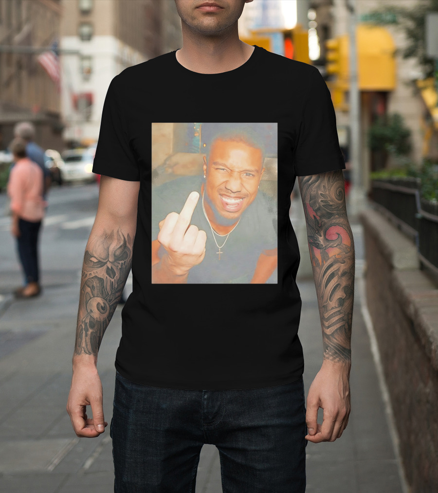 Michael B Jordan Sinners Oscar Middle Finger T-Shirt
