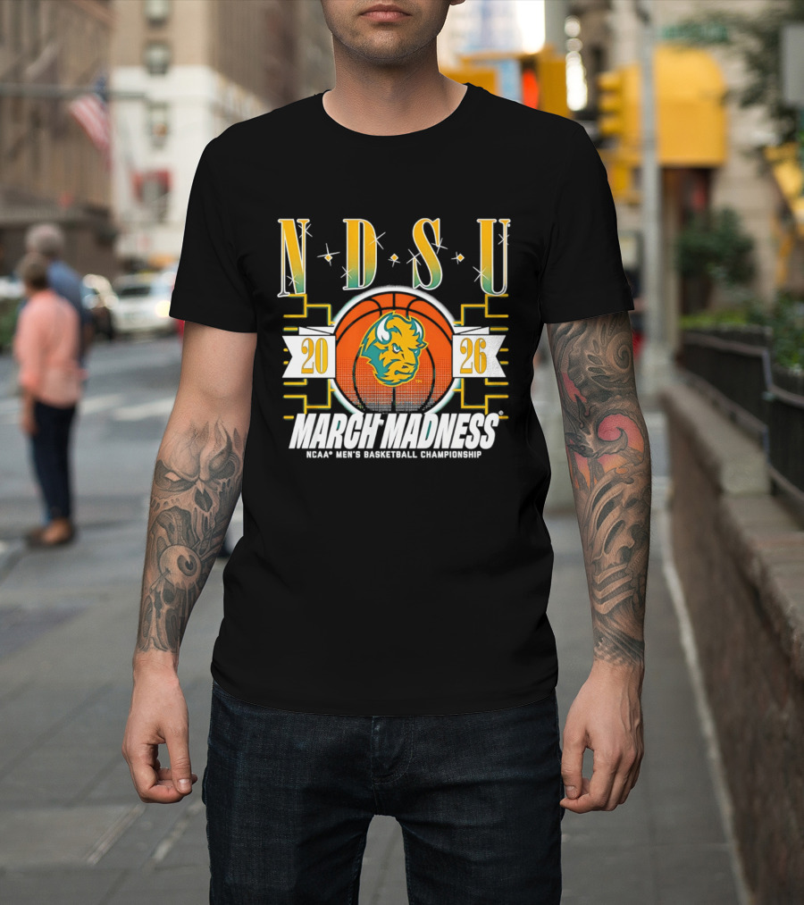 NDSU Bison 2026 March Madness NCAA Men's Basketball Championship T-Shirt