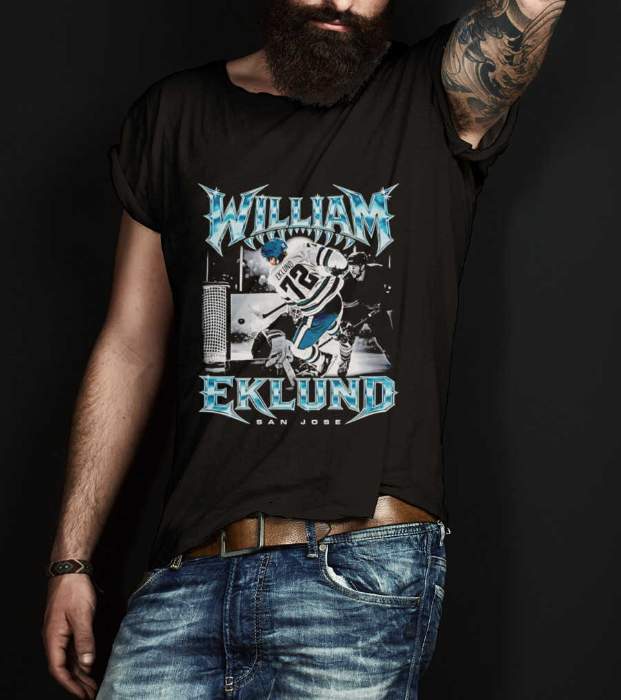 William Eklund San Jose Ice Hockey Player 72 Jersey T-Shirt