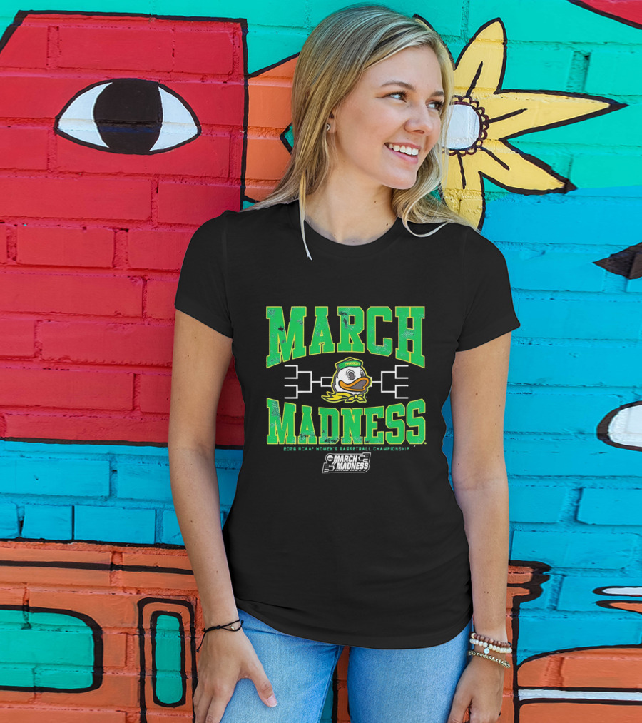 Oregon Ducks March Madness Women's Basketball Championship T-Shirt