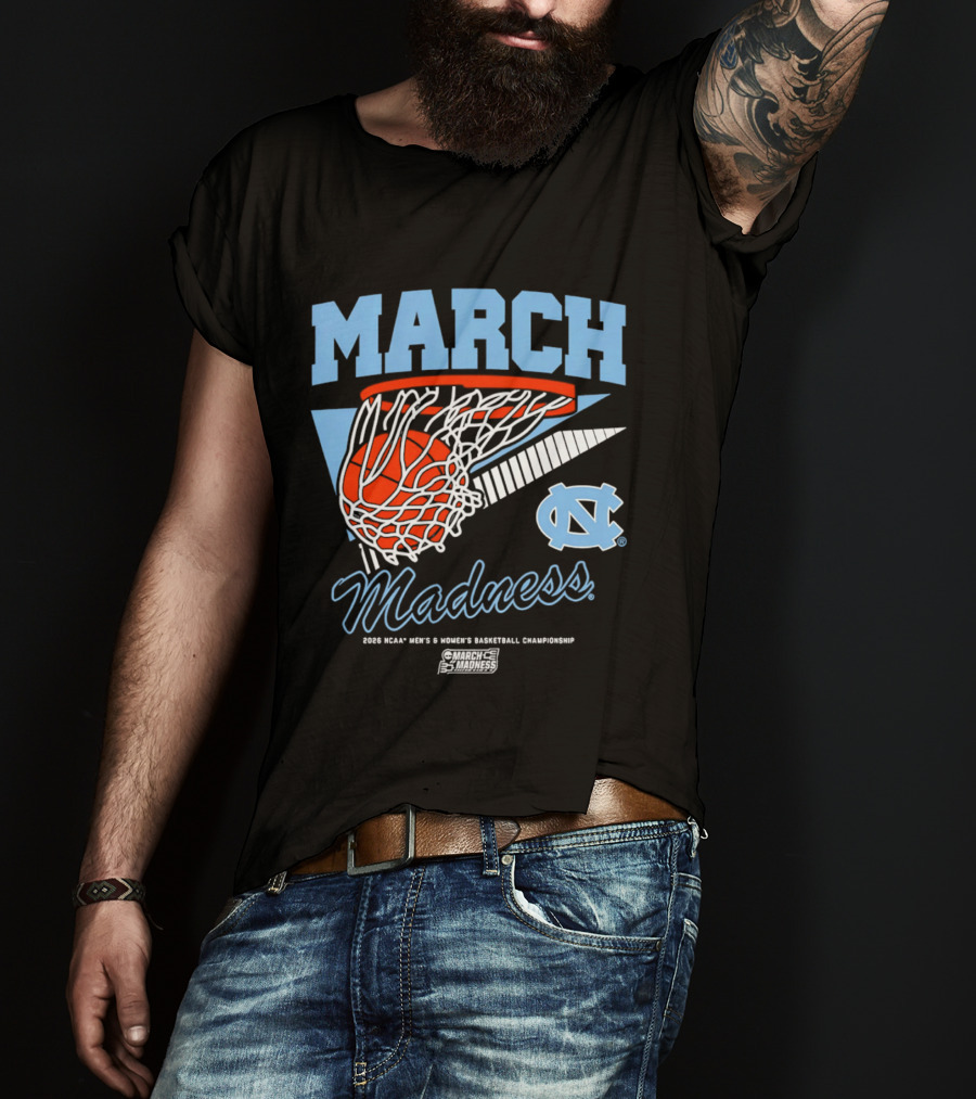 UNC Tar Heels 2026 March Madness NCAA Basketball Championship T-Shirt