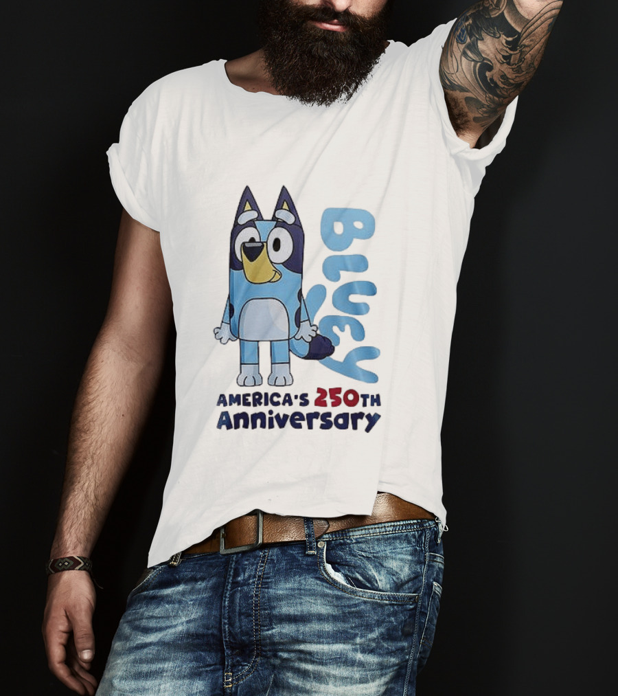 Bluey America's 250th Anniversary Celebrating Little Moments Big Freedom T-Shirt