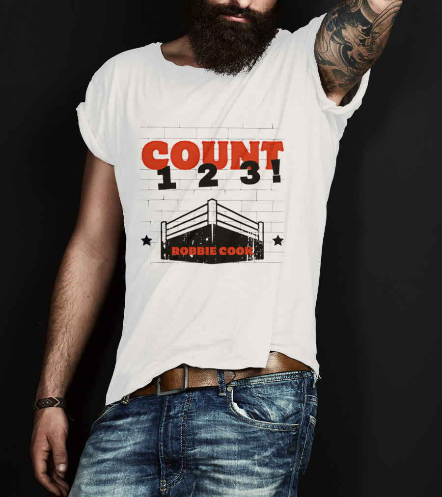 Robbie Cook Count 1 2 3 Boxing Ring T-Shirt
