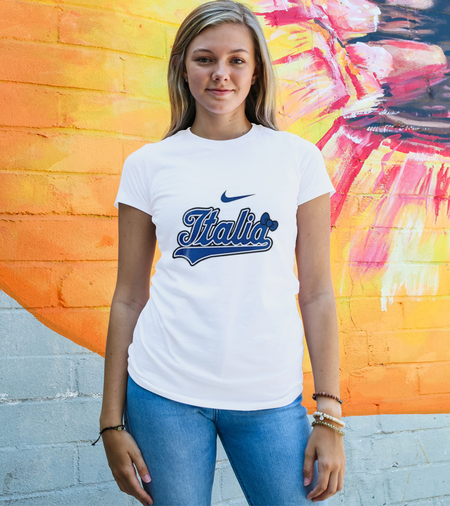 Italia Nike Hello Kitty Baseball Collaboration T-Shirt