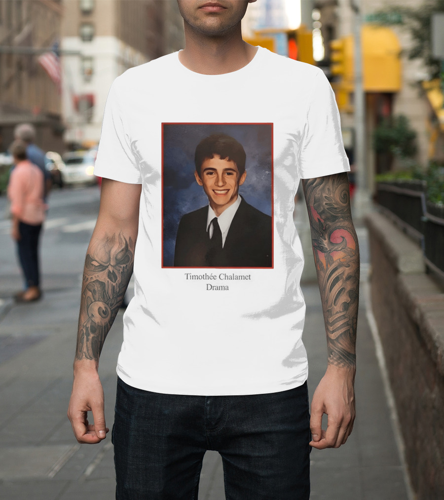 Timothee Chalamet Yearbook Photo 90s T-Shirt