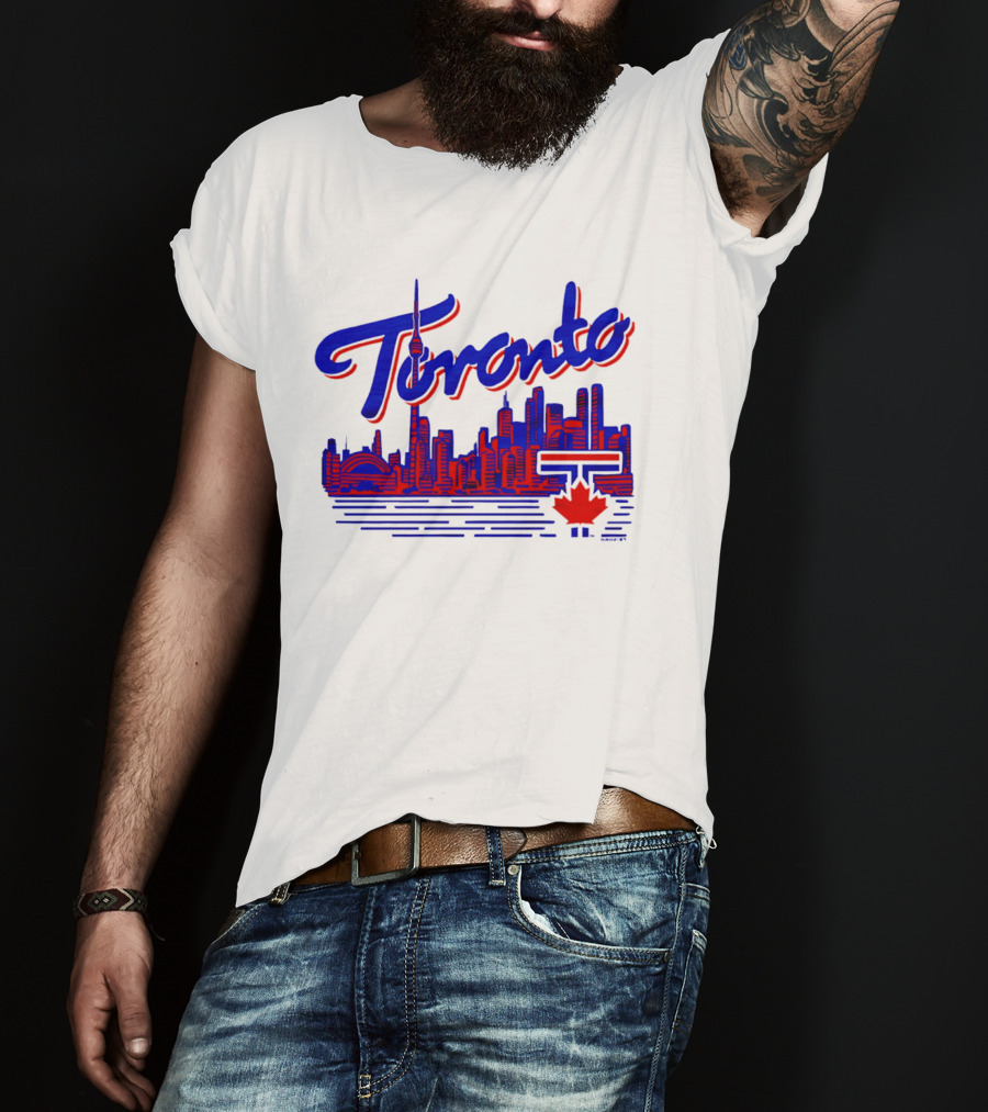 Toronto Blue Jays Skyline 2026 Canadian Baseball T-Shirt
