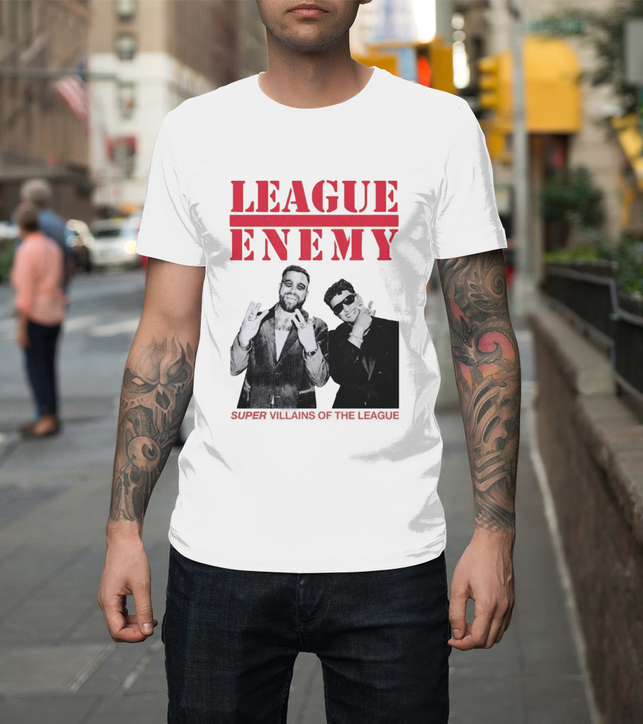League Enemy Super Villains Of The League Patrick Mahomes Travis Kelce T-Shirt