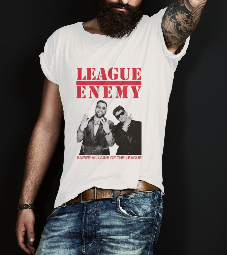 League Enemy Super Villains Of The League Patrick Mahomes Travis Kelce T-Shirt