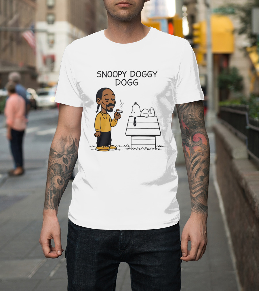 Snoopy Doggy Dogg Snoop Dogg And Snoopy Mashup T-Shirt