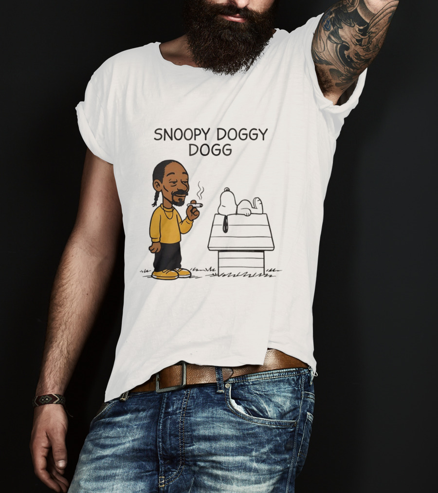 Snoopy Doggy Dogg Snoop Dogg And Snoopy Mashup T-Shirt