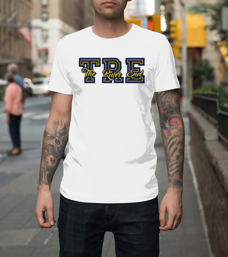 TRE The River End Supporters Section Bold Lettering T-Shirt