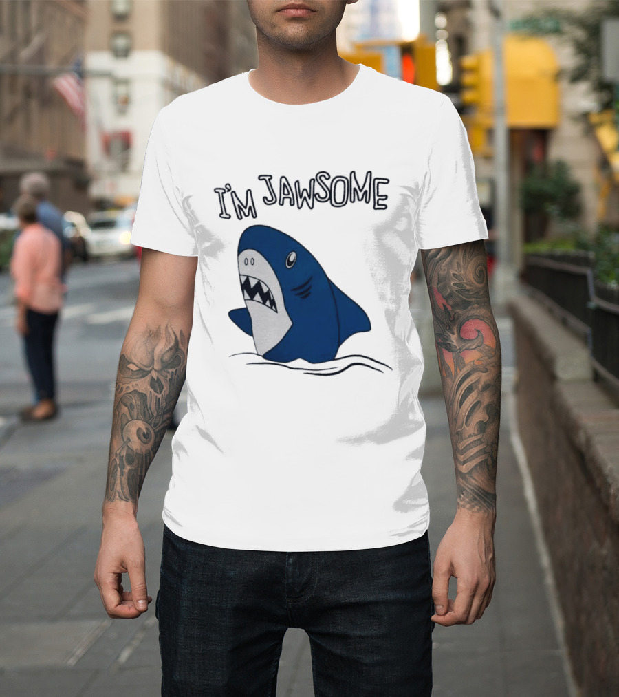 I'm Jawsome Shark Meme Fun Cartoon T-Shirt