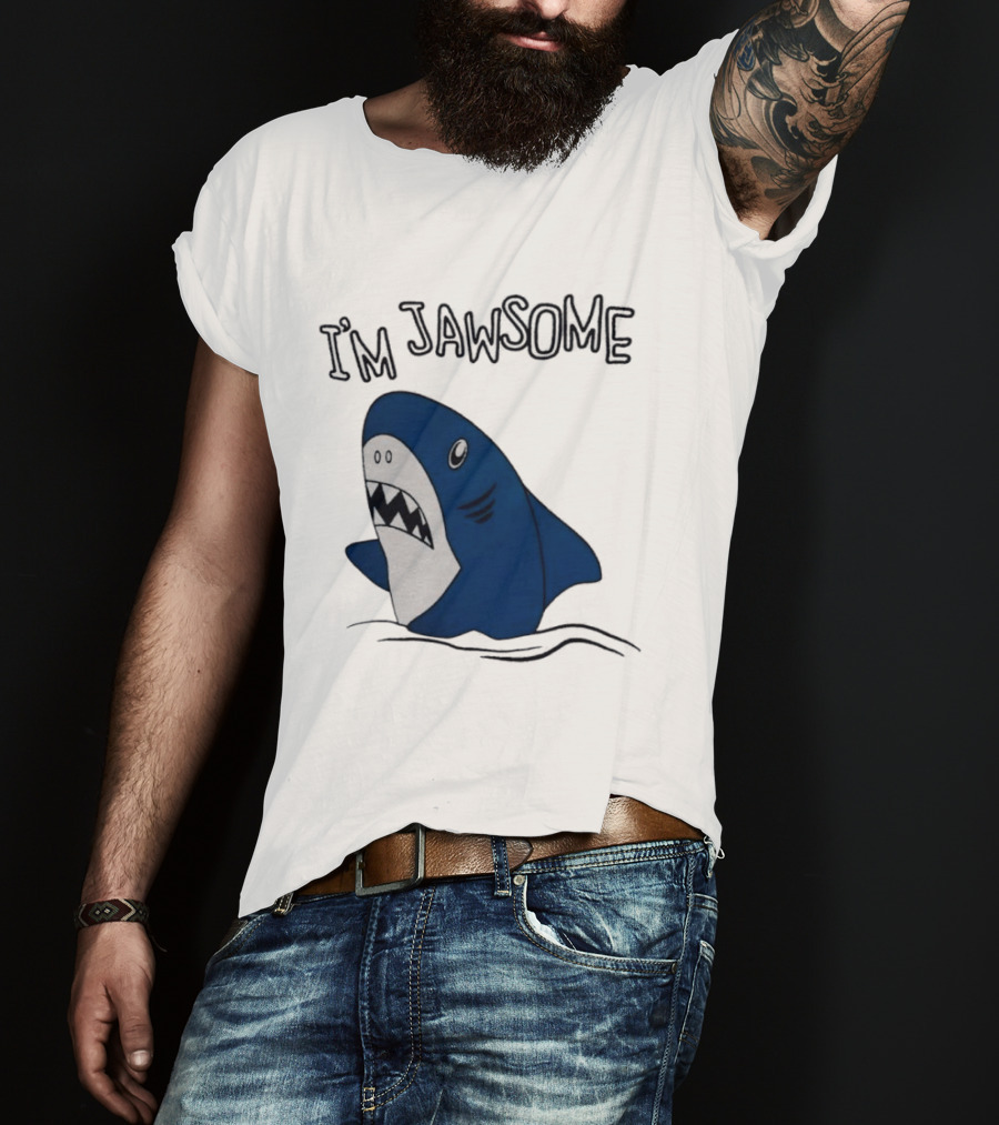 I'm Jawsome Shark Meme Fun Cartoon T-Shirt