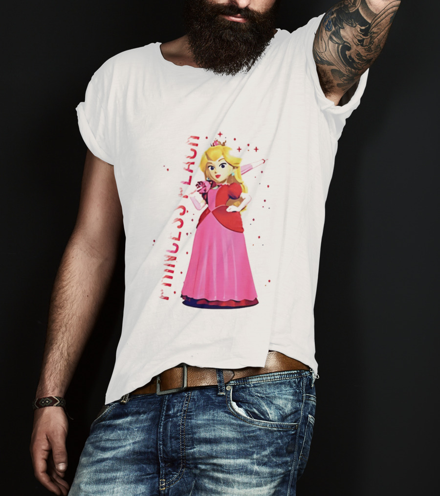 Princess Peach Animated Character Princess Peach The Movie T-Shirt