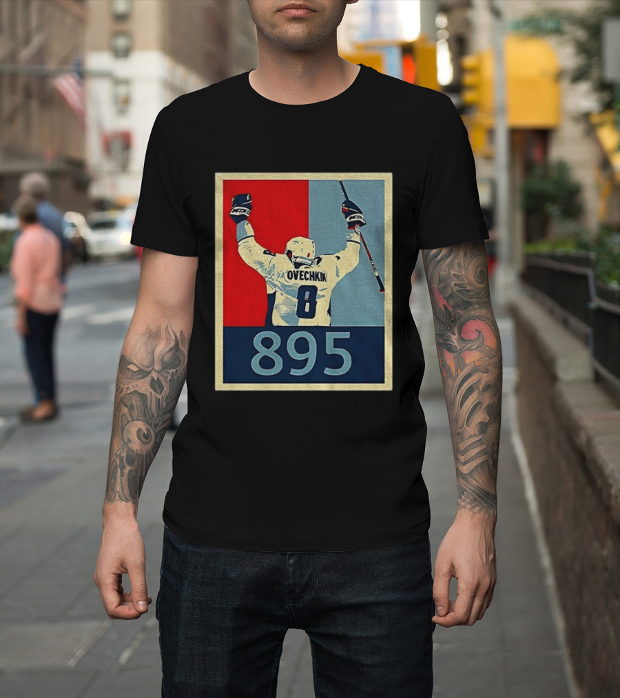 Ovechkin 895 Washington Capitals Hockey Record T-Shirt