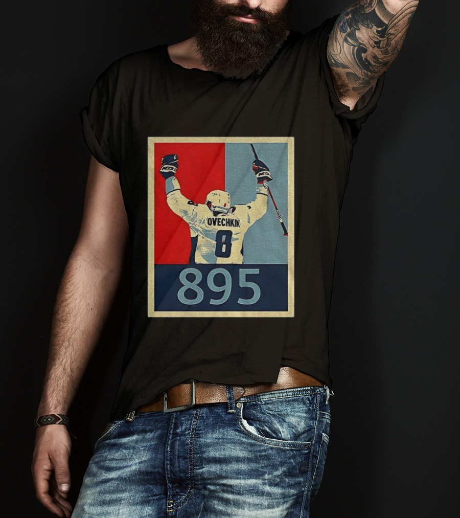 Ovechkin 895 Washington Capitals Hockey Record T-Shirt