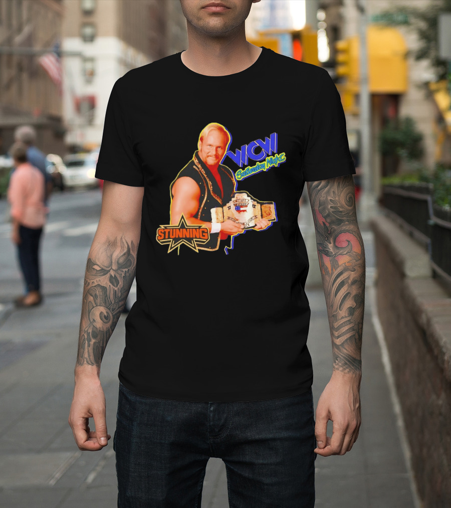 Stunning Steve Austin WCW Saturday Night United States Champion T-Shirt