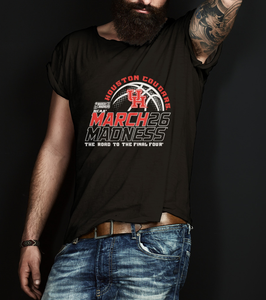 Houston Cougars NCAA March Madness 2026 The Road To The Final Four T-Shirt
